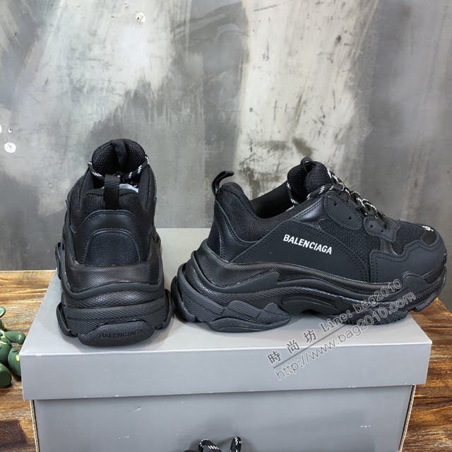 Balenciaga經典款男女鞋 巴黎世家頂級版本Triple S透氣3M反光姥爹復古運動鞋 Balenciaga情侶款老爹鞋  hdbl1176